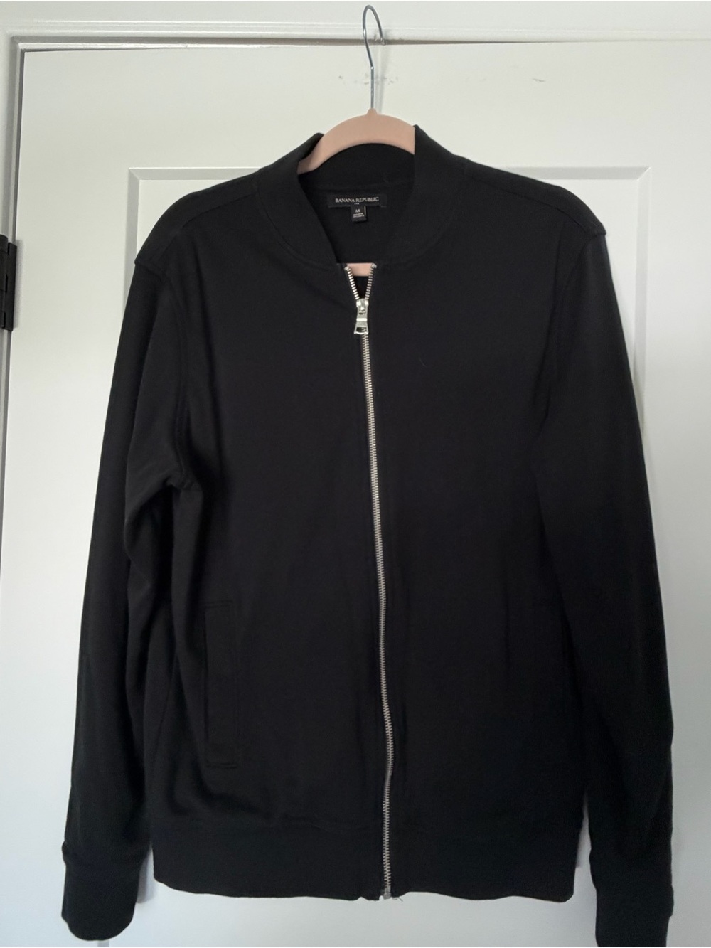 Banana Republic Men's Black Lightweight Bomber Jacket
